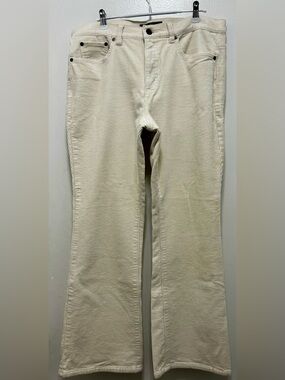 Ralph Lauren Cream Corduroy Flare Pants